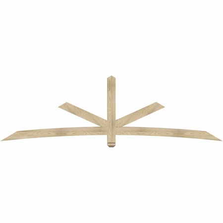 Ekena Millwork Alberta Rough Sawn Timber Gable Bracket, Douglas Fir, 108"W x 31 1/2"H x 4"D x 4"F, 7/12 Pitch GBW108X31X0404ALB00RDF